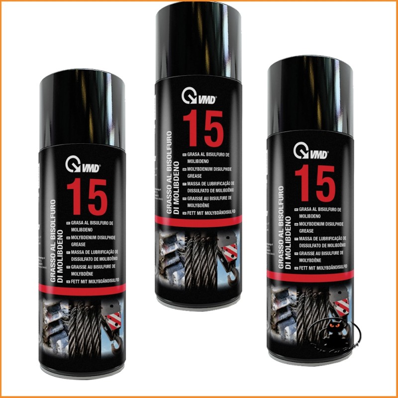VMD 15 Grasso Spray al Bisolfuro di Molibdeno - 400 Ml ideale per utilizzi gravosi