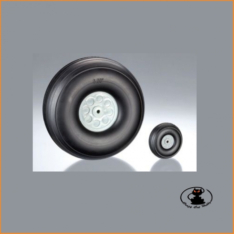 Wheels with Polyurethane Tires 76mm (2 pz) - aXes 113522