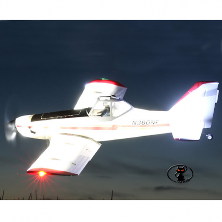 EFL6950 E-Flite Piper Pawnee modello per volo notturno il massimo del divertimento