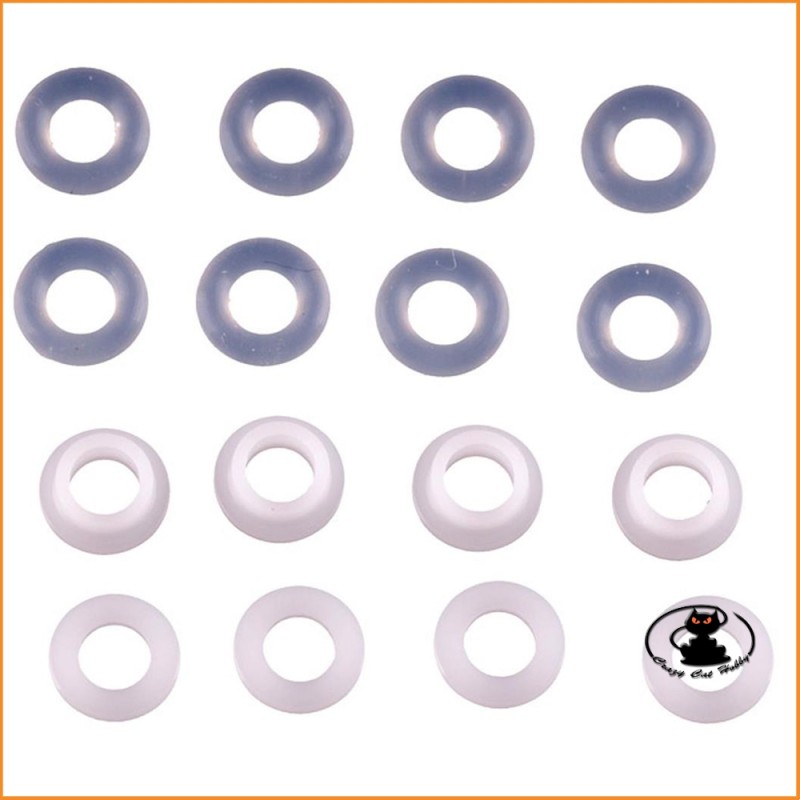 E0520 Ricambi per Ammortizzatori - oring - rondelle teflon - MUGEN MBX MGT - 4944925906589