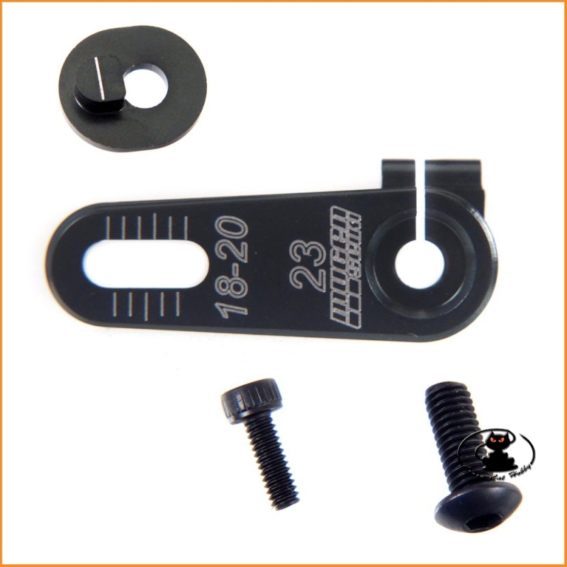 B0552 Squadretta Servo Regolabile Alluminio (23T-Sanwa-KO) Mugen