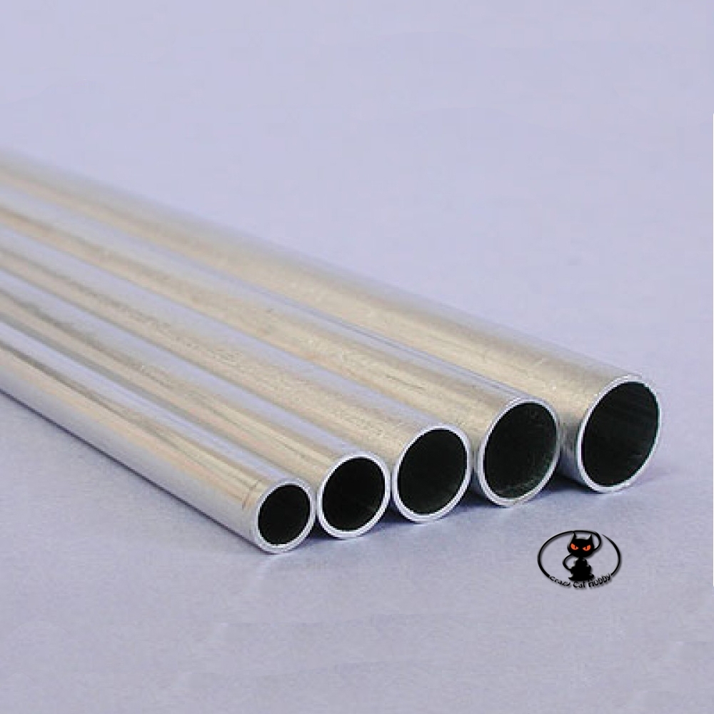Tubo in alluminio  diametro 6.1x7x1000 mm di lunghezza per rinforzi strutturali e tiranti