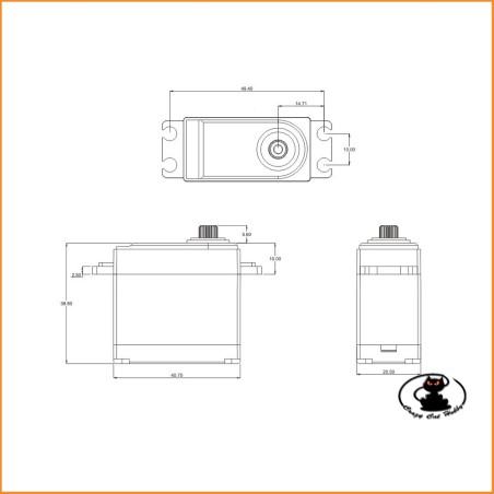 SRT W35 Digital Waterproof 35 kg 0.10 Servo - SRT W35