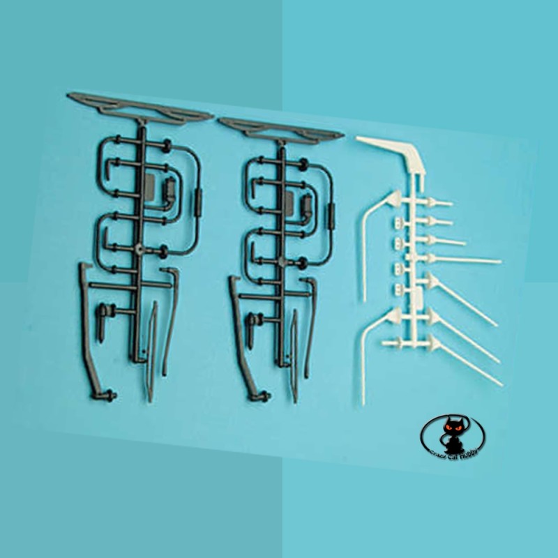 Set antenne maniglie tergicristallo in scala Vario