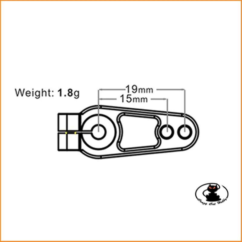 Squadretta Servo Alluminio 25T (Savox-Futaba-SRT-PowerHd) - SRT - TRX5
