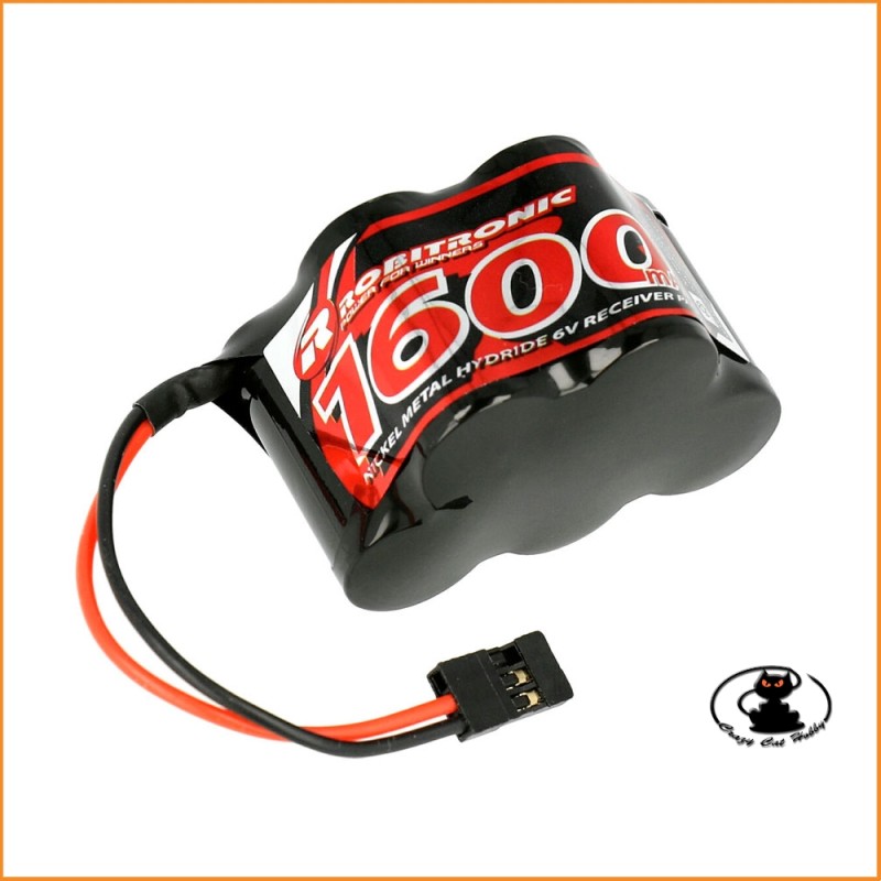 RX Battery NiMh 6V 1600Mah (3+2) Hump Robitronic RX161