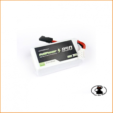 FullPower - Battery RX LiFe 2S 850 mAh 35C V2 - JR - 447921