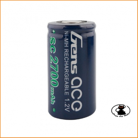 Battery NIMH 1,2V 2700 mAh Sub-C - Gens Ace GE2-2700