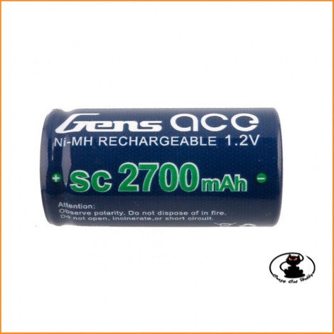 Battery NIMH 1,2V 2700 mAh Sub-C - Gens Ace GE2-2700