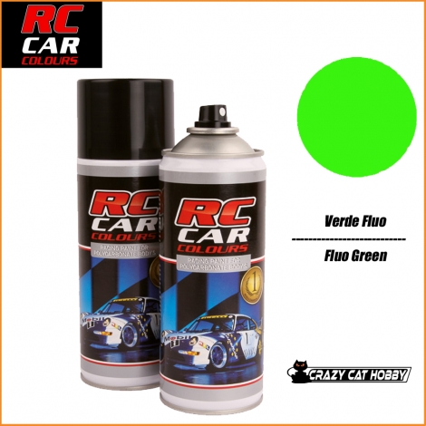 RC Car Colours - Vernice Spray Carrozzerie Lexan 150 ml VERDE Fluorescente 1008