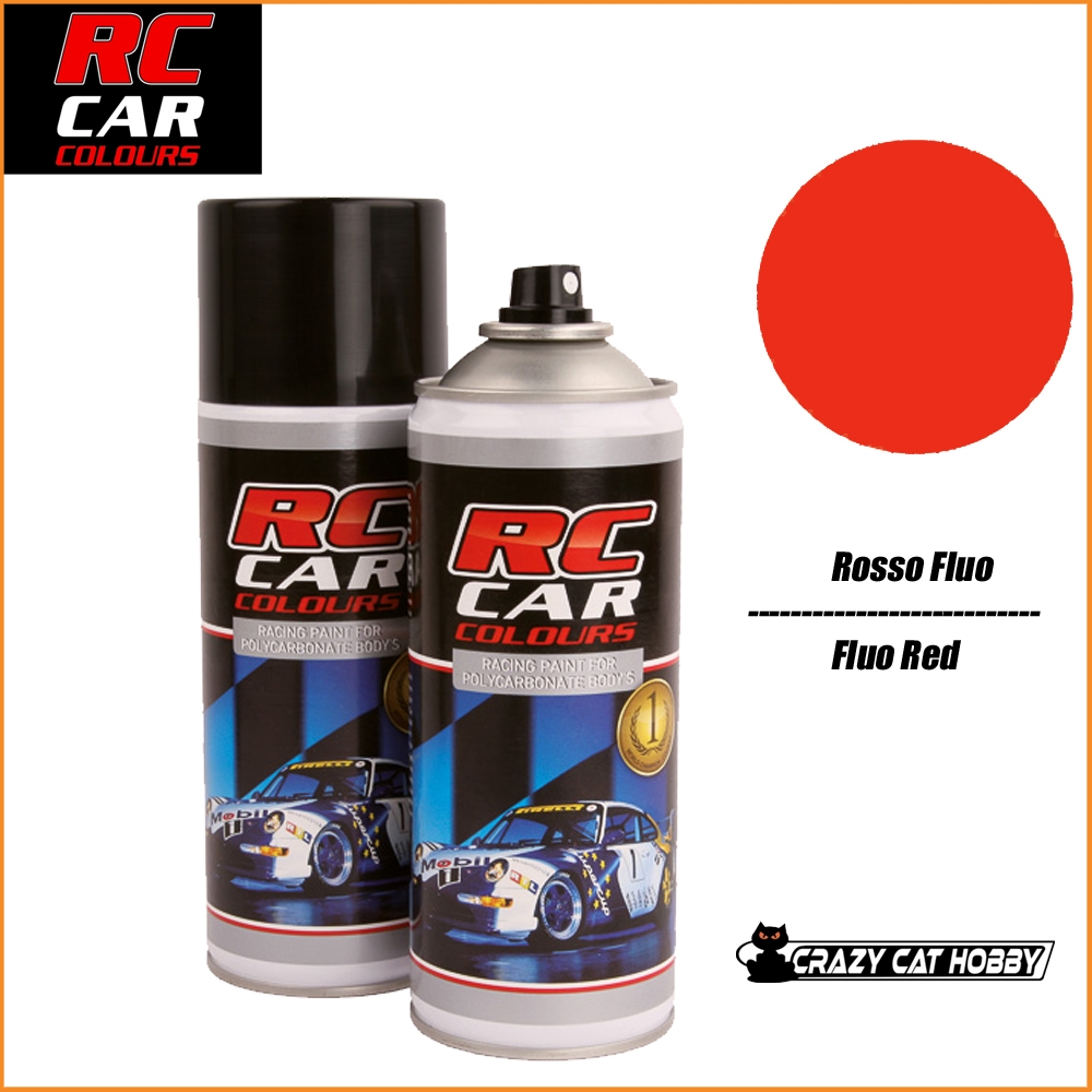 Rc Car Colours - Lexan Spray Paint 150 ml Fluo RED 1005
