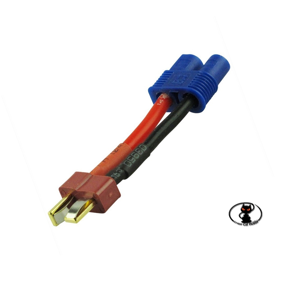 356734-AS10097 Adapter for batteries and regulators compatible Deans male - female EC3