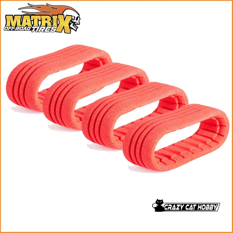 Off-Road Red Close Cell Inserts ( 4 pz ) - Matrix - OFFINS