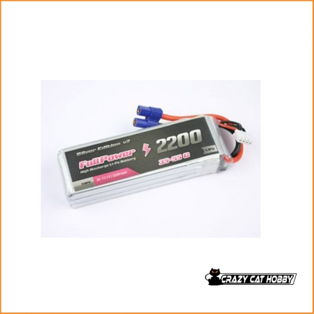 Lipo Battery 3S 2200 mah 35C FullPower V2 - EC3 Connector - 447686