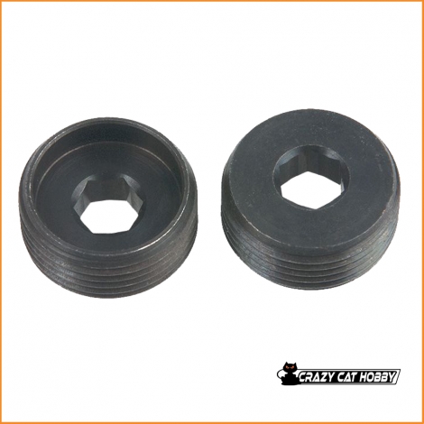 E2124 - Adjust Nut Steel (2 pcs) Mugen Seiki MBX6-7-8-MGT7 - 4944925028762
