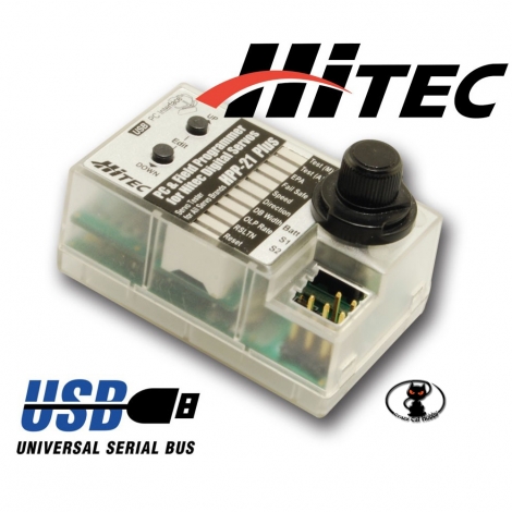 44460 Hitec HPP-21 Plus programmer for field digital servos and PC connectable