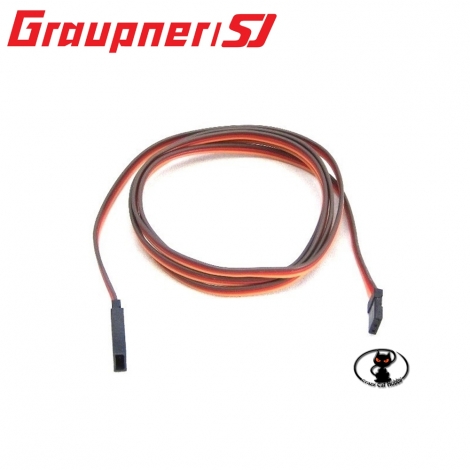 445386 Graupner servo extension cable length 105 cm cable with increased gold-plated contacts