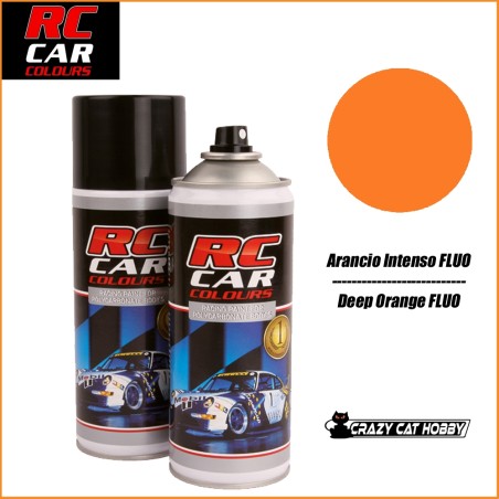 RC CAR COLOURS - POLYCARBONATE SPRAY PAINT - 150 ml - FLUO DEEP ORANGE - RCC1011 - 5412966220517