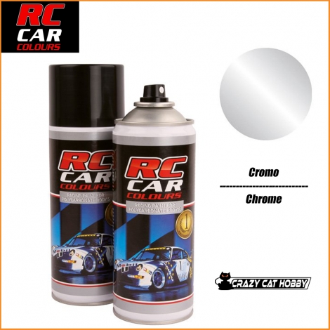 RC CAR COLOURS - POLYCARBONATE SPRAY PANT - 150 ml - CHROME - RCC940