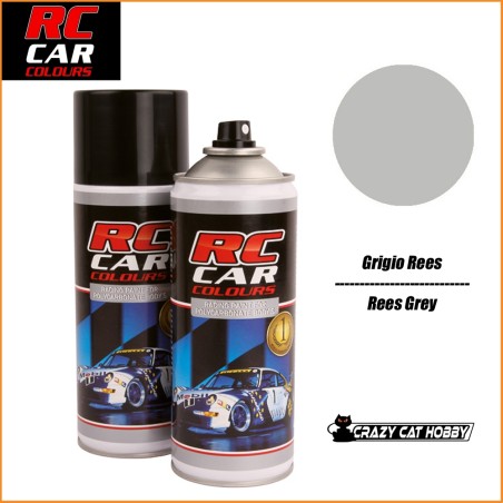 RC CAR COLOURS - POLYCARBONATE SPRAY PANT - 150 ml - REES GREY - RCC952 - 5412966220623