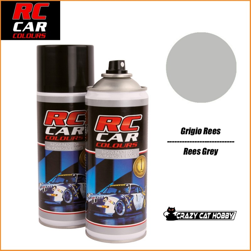RC CAR COLOURS - POLYCARBONATE SPRAY PANT - 150 ml - REES GREY - RCC952