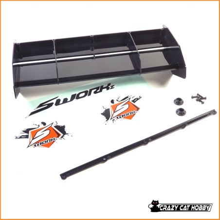SWORKz 1/8 OFF ROAD FORMULA WING NERO NERO - SW-228008BK