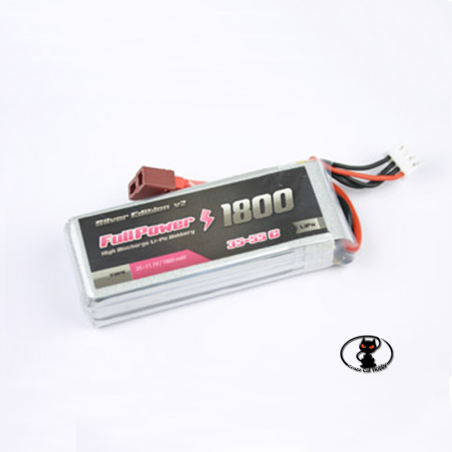 447682 Battery Lipo 1800 mAh 3S 11.1 Volt - FullPower - 35C continuous - 55C peak 3 cells