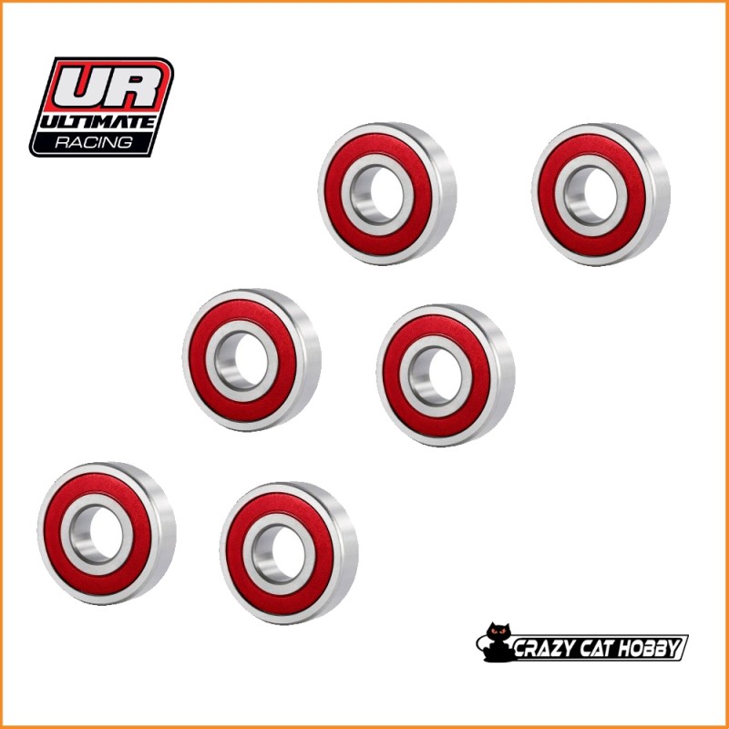 BALL BEARING 6x10x3 mm 2RS HS - (1 PIECE ) - Ultimate Racing