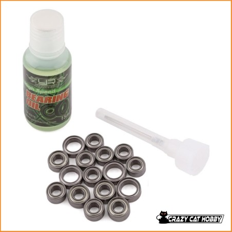BALL BEARING KIT ( 16 PCS + OIL ) For Tamiya TT02 - Yeah Racing YB0274MX 2010226002748