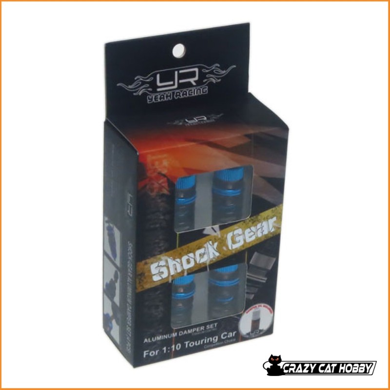 KIT AMMORTIZZATORI DA 55 mm TOURING 1/10 BLU - YEAH RACING - DSG-0055BU