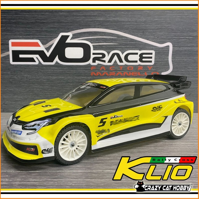 CARROZZERIA RALLY 1:10 190 mm TRASPARENTE KLIO EVO RACE FACTORY- ERwrcKlio