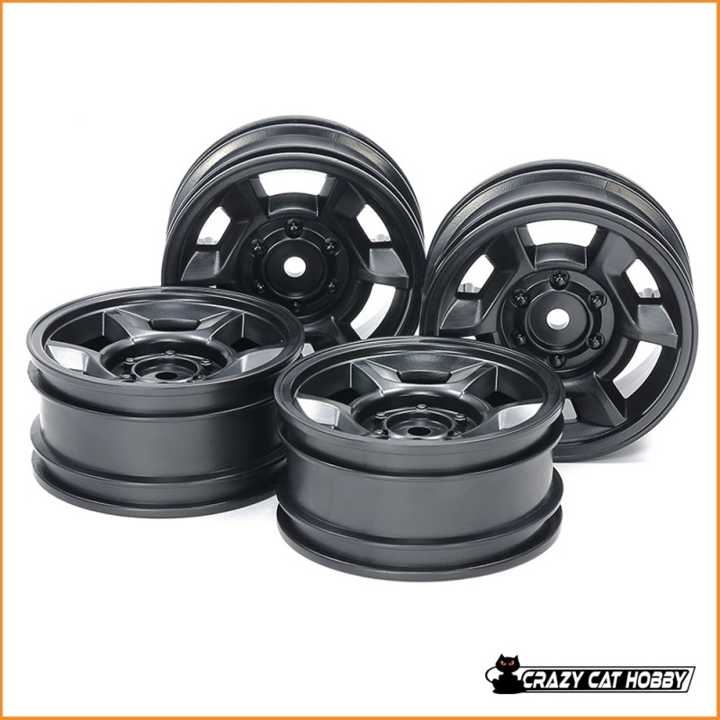 TAMIYA CERCHI TIPO DEFENDER OFFSET + 4 mm 1:10 - ( 2 PEZZI ) 51688