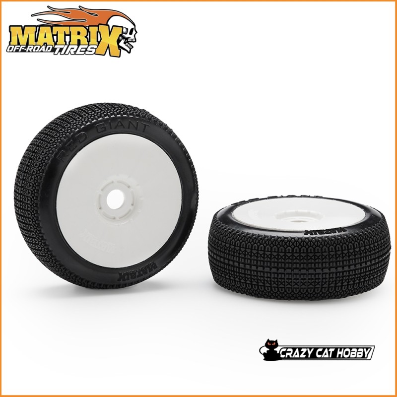 MATRIX OFF ROAD TIRES RED GIANT SOFT PRE-GLUED ( 1 couple ) - RDGS-GL - 000000000437