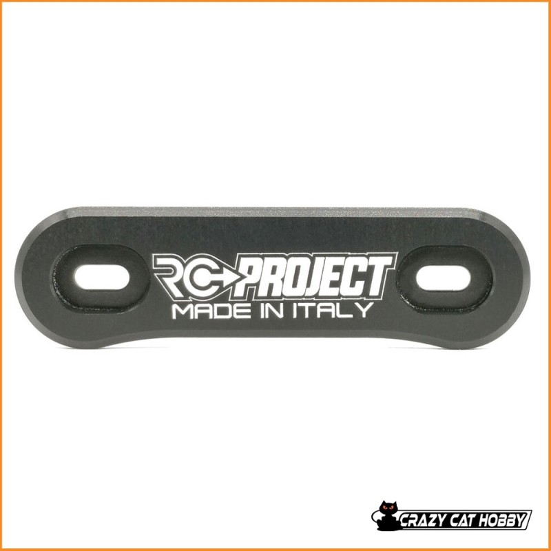 RC PROJECT ONE PIECE WING BUTTON IN ERGAL 7075 T6 BLACK - RCPJ-A007N