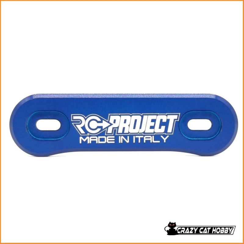 RC PROJECT PIASTRINA ALETTONE IN ERGAL 7075 T6 BLU - RCPJ-A007B - 7700000000347