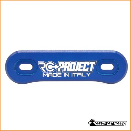 RC PROJECT PIASTRINA ALETTONE IN ERGAL 7075 T6 BLU - RCPJ-A007B
