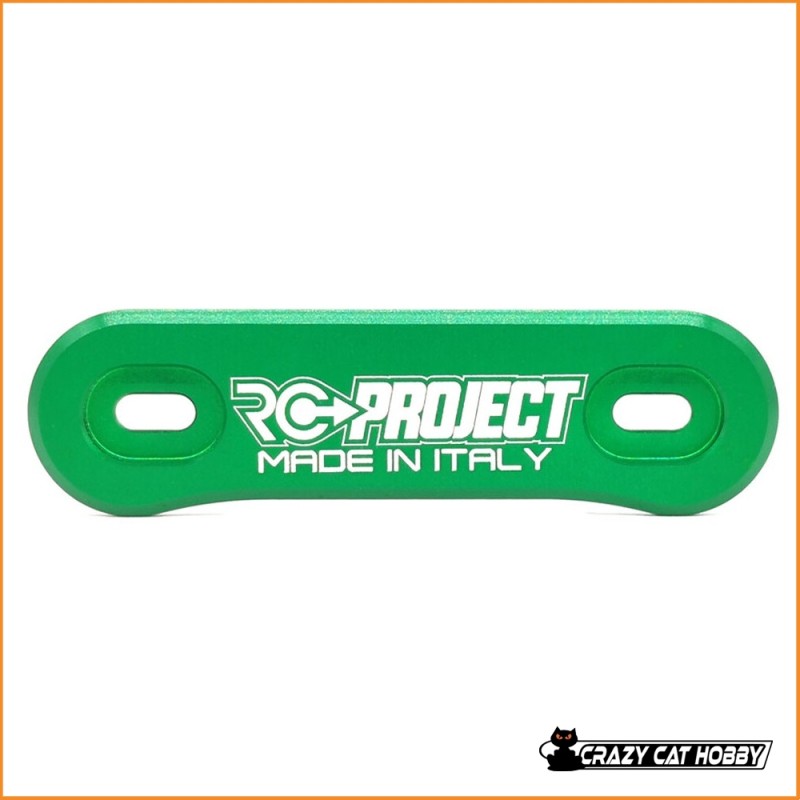 RC PROJECT ONE PIECE WING BUTTON IN ERGAL 7075 T6 GREEN - RCPJ-A007V
