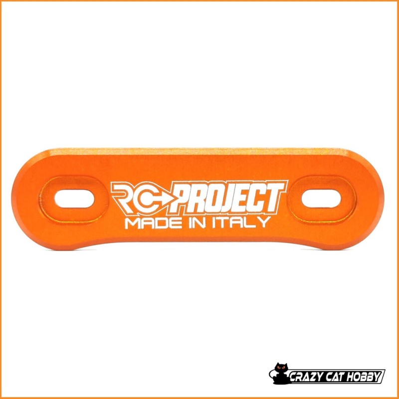 RC PROJECT PIASTRINA ALETTONE IN ERGAL 7075 T6 ARANCIONE - RCPJ-A007A - 7700000000057