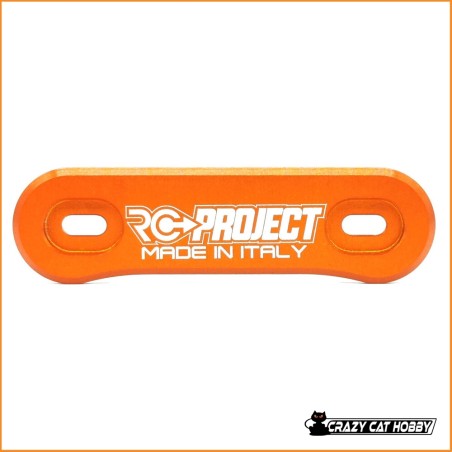RC PROJECT PIASTRINA ALETTONE IN ERGAL 7075 T6 ARANCIONE - RCPJ-A007A - 7700000000057