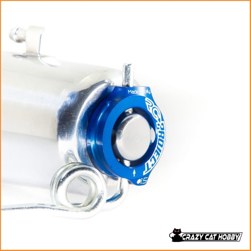 RC PROJECT - THE RING - MUFFLER SUPPORT BLUE - RCPJ-A010-BU