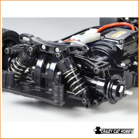 TAMIYA MITSUBISHI LANCER EVO V  (TT-02) ELECTRIC MOTOR and ESC  INCLUDED - 58713