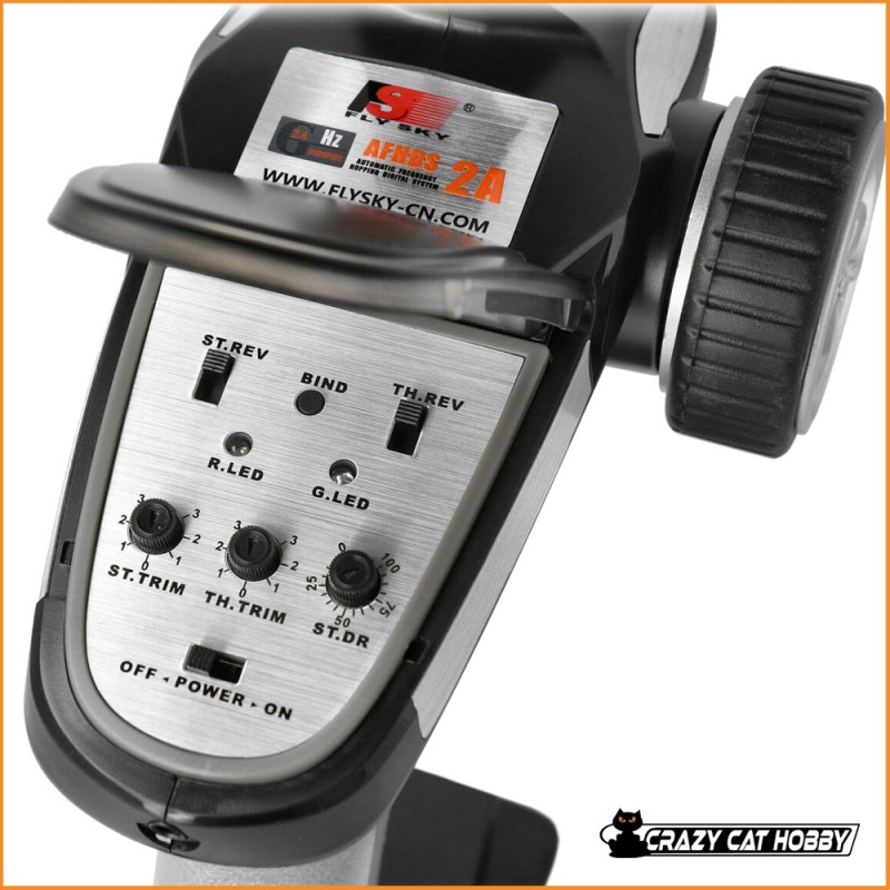 RADIOCOMANDO A VOLANTINO 2 CH - FS-GT2E CON RICEVENTE FS-A3 - FLYSKY FS055
