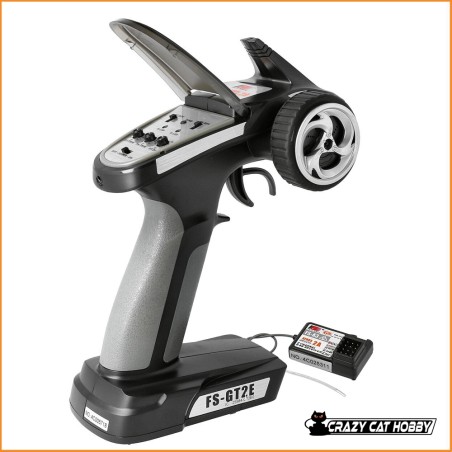 FS-GT2E 2 CHANNEL RADIO SET WITH 1 RECEIVER - FLYSKY FS055