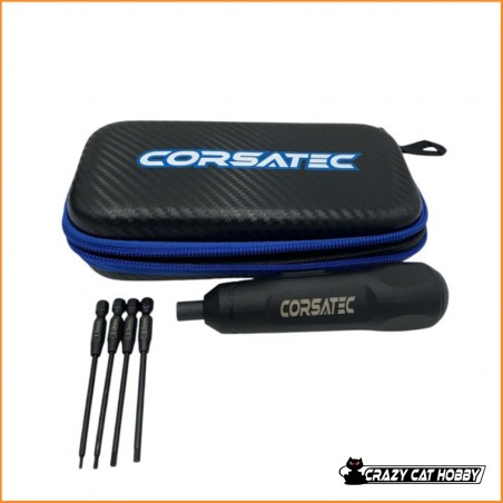 ELECTRIC RECHARGEABLE DRIVER WITH HEXAGONAL BITS CORSATEC - CT60040