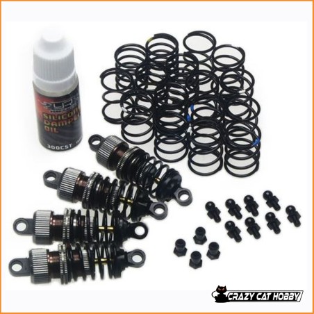 hock-Gear 55mm Damper Set for 1/10 RC Touring Car Grey - Yeah Racing GPEDDSG-0055G