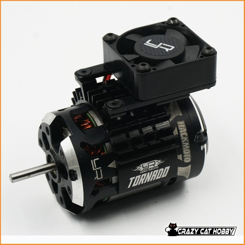 ALUMINIUM 540 550 MOTOR HEAT SINK TORNADO FAN BLACK - YA-0653BK YEAH RACING -
