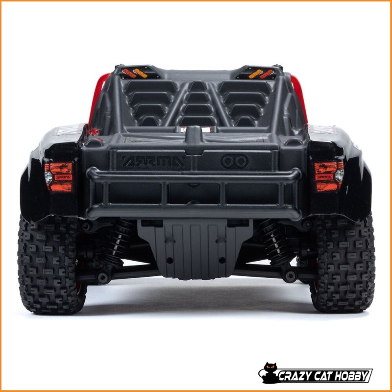 ARRMA MOJAVE GROM 4x4 SMART 1/16 SHORT COURSE ROSSO/NERO RTR POSTERIORE