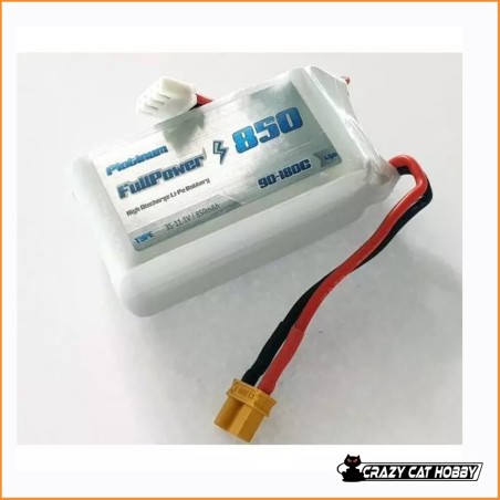 BATTERIE LIPO 3S 850 mAh CONNETTORE XT30 - 90C FULLPOWER PLATINUM - 448460 - EEIEGB