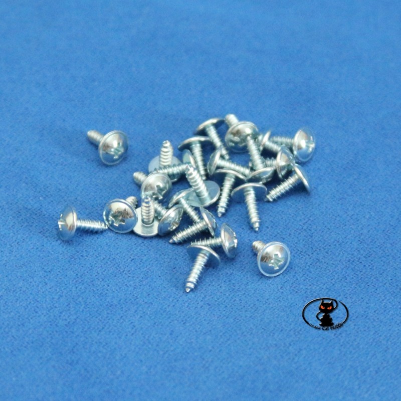 Viti autofilettanti flangiate mm 2,2x6,5 25 pezzi