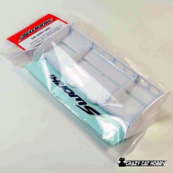 SW-228013WH ALETTONE OFF ROAD 1:8 PRO-SPEED 2.0 BIANCO PRE FORATO - SWORKZ